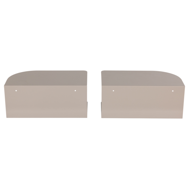 Woood Ovia Nachtkastje Links/Rechts Metaal Zand - Set Van 2