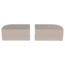 Woood Ovia Nachtkastje Links/Rechts Metaal Zand - Set Van 2