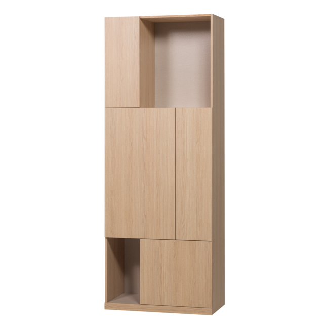 Woood Build Opbergkast 80 Cm Eiken Decor Naturel [FSC]