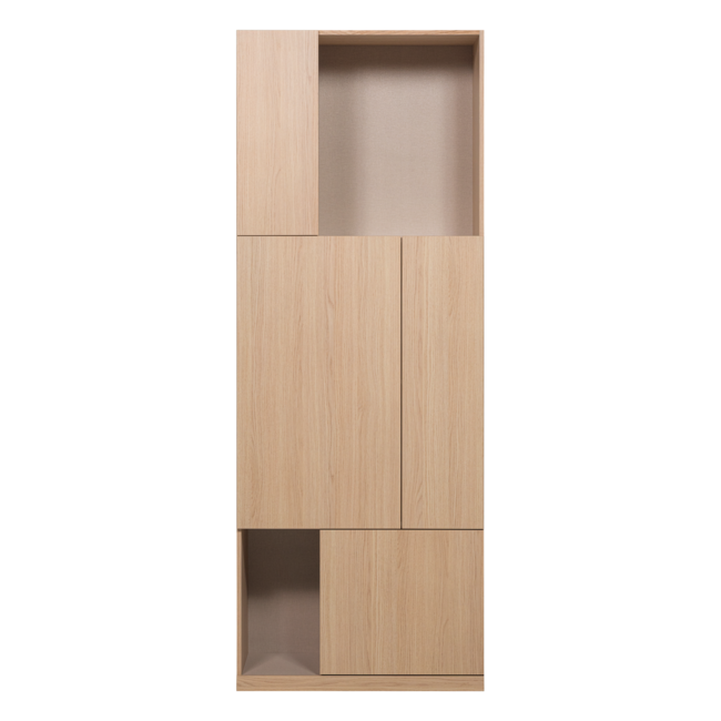 Woood Build Opbergkast 80 Cm Eiken Decor Naturel [FSC]