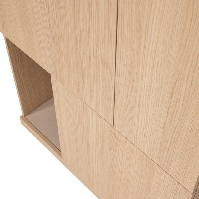 Woood Build Opbergkast 80 Cm Eiken Decor Naturel [FSC]