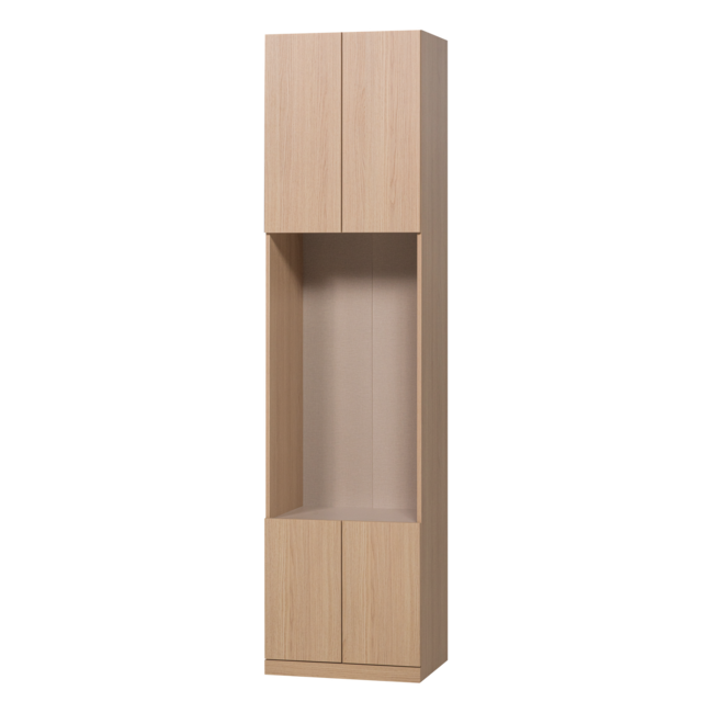 Woood Build Smalle Half Open Kast 54 Cm Eiken Decor Naturel [FSC]