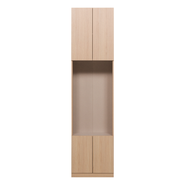 Woood Build Smalle Half Open Kast 54 Cm Eiken Decor Naturel [FSC]