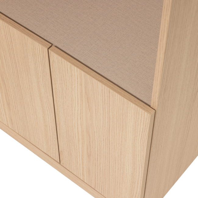 Woood Build Smalle Half Open Kast 54 Cm Eiken Decor Naturel [FSC]