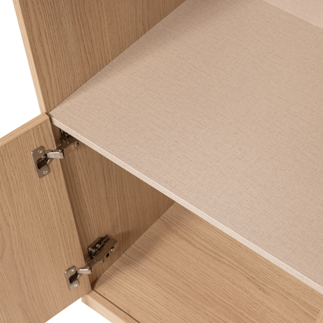 Woood Build Smalle Half Open Kast 54 Cm Eiken Decor Naturel [FSC]