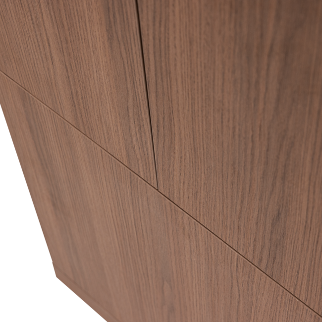 Woood Build Smalle Opbergkast 54 Cm Eiken Decor Bruin [FSC]