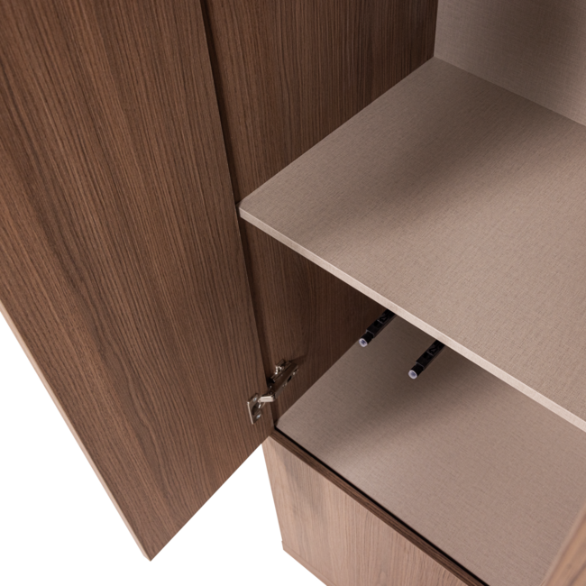 Woood Build Smalle Opbergkast 54 Cm Eiken Decor Bruin [FSC]