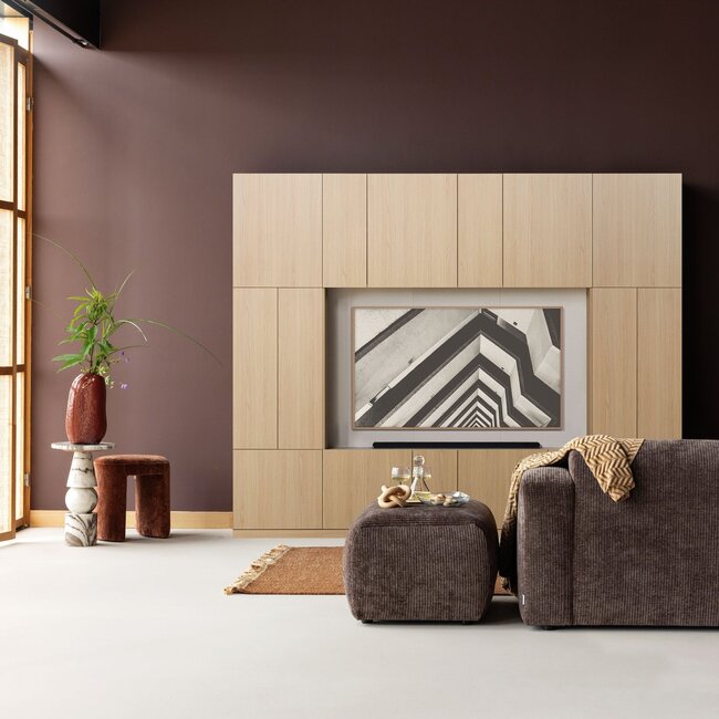 Woood Build Smalle Opbergkast 54 Cm Eiken Decor Naturel [FSC]