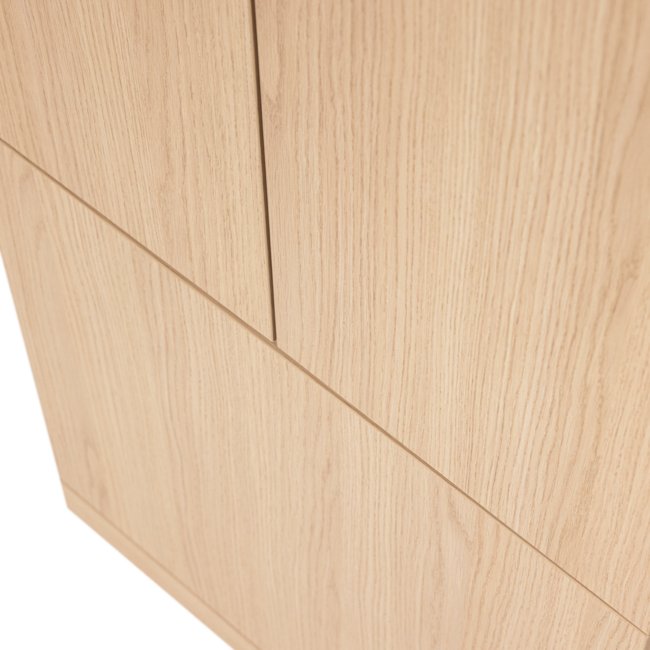 Woood Build Smalle Opbergkast 54 Cm Eiken Decor Naturel [FSC]