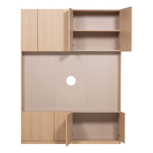 Woood Build Tv Opbergkast 160 Cm Eiken Decor Naturel [FSC]