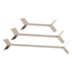 Woood Lorin Wandplanken Metaal Zand - Set Van 3