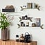 Woood Lorin Wandplanken Metaal Zand - Set Van 3