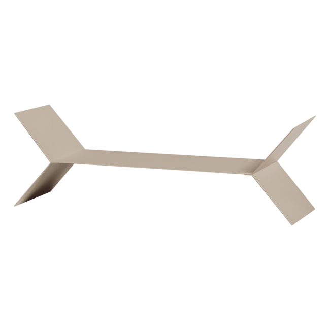 Woood Lorin Wandplanken Metaal Zand - Set Van 3