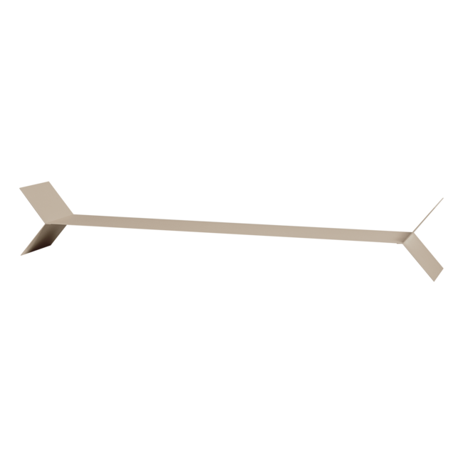 Woood Lorin Wandplanken Metaal Zand - Set Van 3
