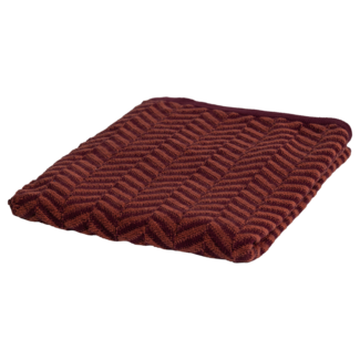 Woood Suna Plaid 130x170 Cm Katoen Bordeauxrood/Paars