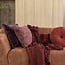Woood Suna Plaid 130x170 Cm Katoen Bordeauxrood/Paars
