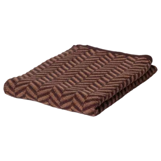 Woood Suna Plaid 130x170 Cm Katoen Bruin/Roze