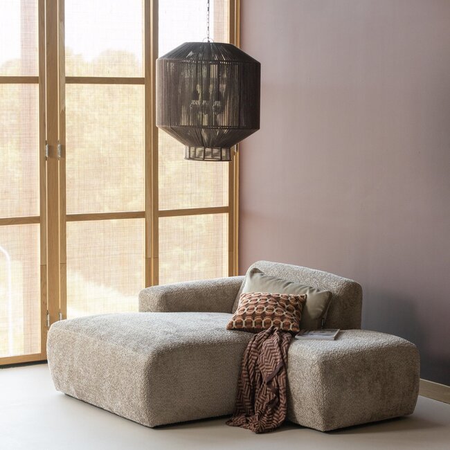 Woood Suna Plaid 130x170 Cm Katoen Bruin/Roze