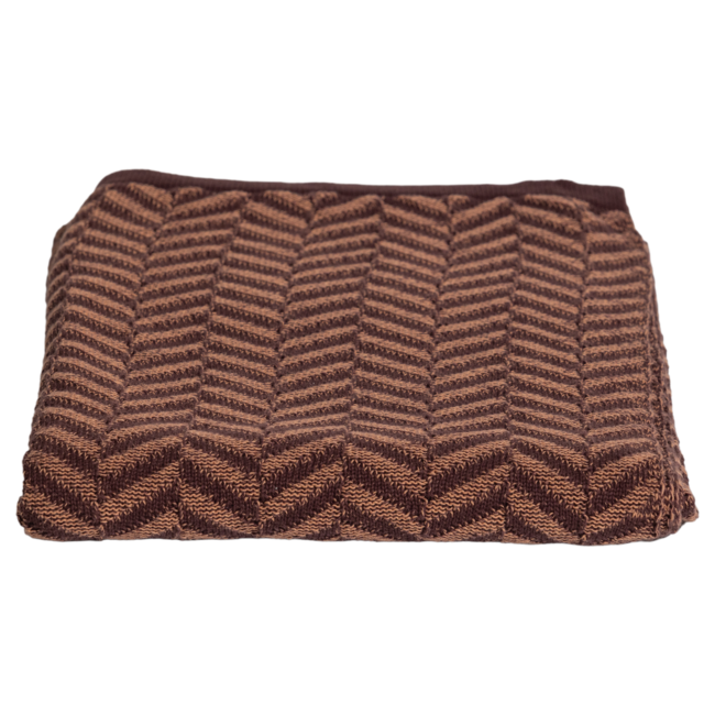 Woood Suna Plaid 130x170 Cm Katoen Bruin/Roze