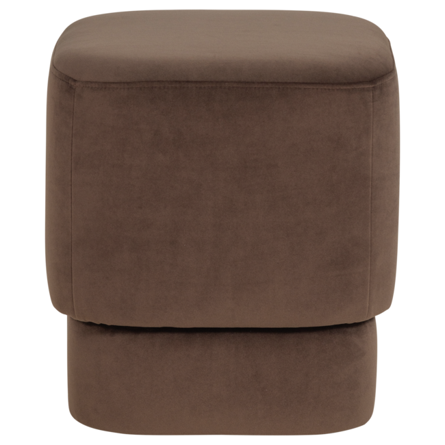 Woood Valen Poef Velvet Bruin [FSC]