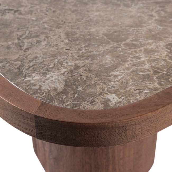 Woood Granu Salontafel Marmer/Mangohout Bruin [FSC]