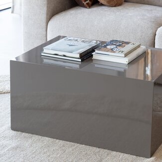Woood Savo Salontafel Mdf Hoogglans Mokkabruin [FSC]