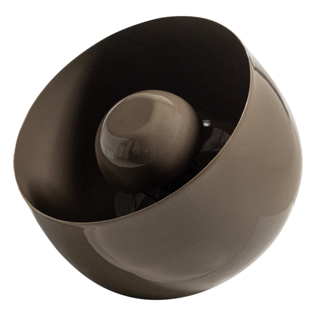 Woood Mero Tafellamp 25xo26 Cm Metaal Hoogglans Mokkabruin