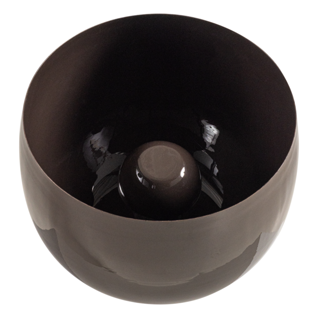 Woood Mero Tafellamp 34xo35 Cm Metaal Hoogglans Donkerbruin