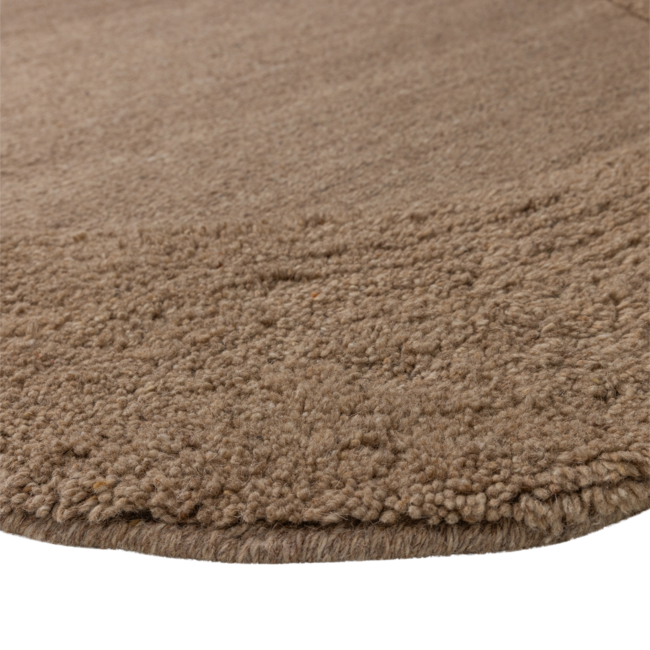 Woood Milio Organisch Vloerkleed 170x240 Cm Wol/Katoen Zand