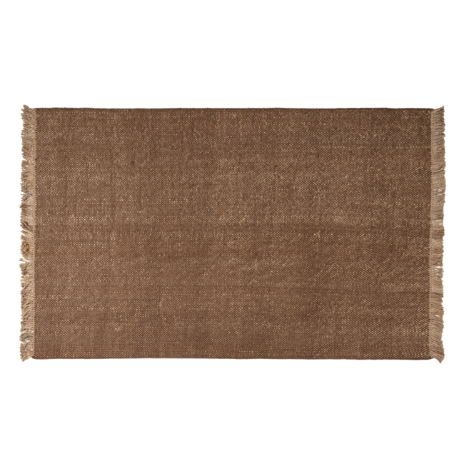 Woood Ruglio Vloerkleed 170x240 Cm Wol/Jute Bruin