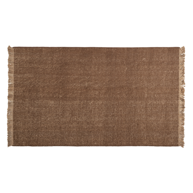 Woood Ruglio Vloerkleed 200x300 Cm Wol/Jute Bruin