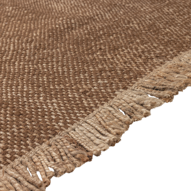 Woood Ruglio Vloerkleed 200x300 Cm Wol/Jute Bruin