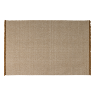 Woood Weavly Vloerkleed 170x240 Cm Wol Lichtbruin/Naturel