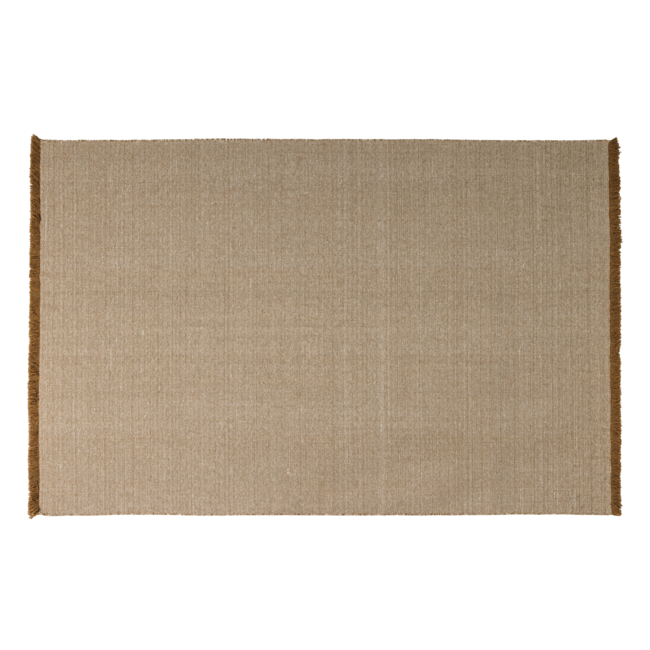 Woood Weavly Vloerkleed 170x240 Cm Wol Lichtbruin/Naturel