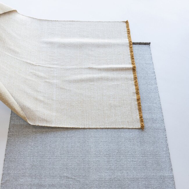 Woood Weavly Vloerkleed 170x240 Cm Wol Lichtbruin/Naturel