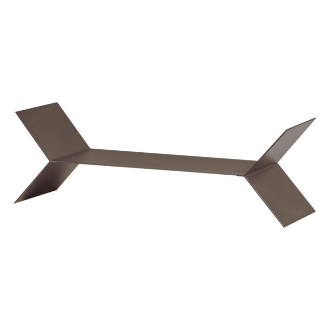 Woood Lorin Wandplanken Metaal Mokkabruin - Set Van 3