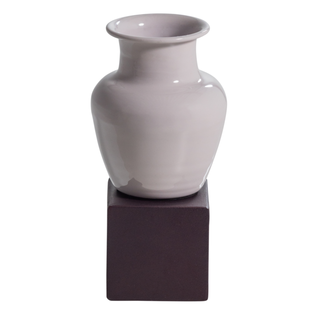Woood Numo Wanddeco Set Vaas/Kubus 21x10 Cm Metaal Paars