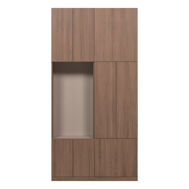 Woood Build Wandkast Combinatie 108 Cm Eiken Decor Bruin [FSC]