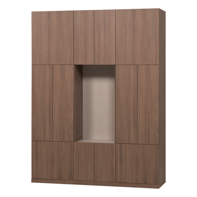 Woood Build Wandkast Combinatie 162 Cm Eiken Decor Bruin [FSC]