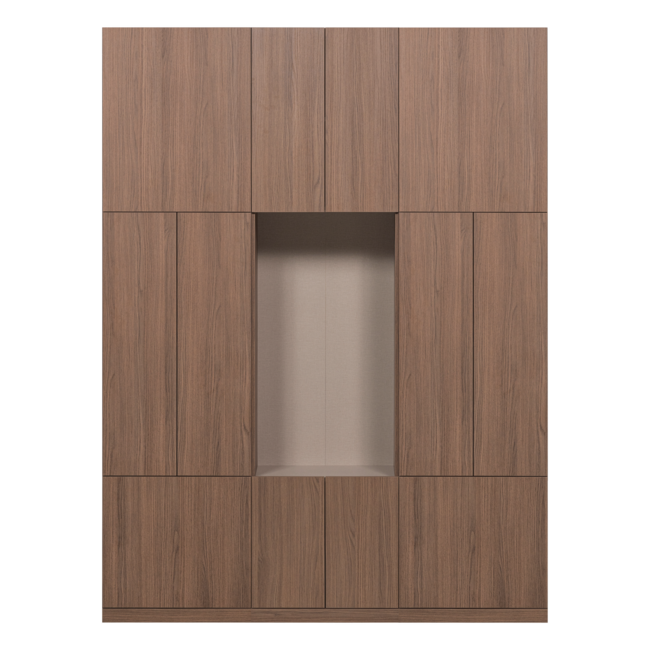 Woood Build Wandkast Combinatie 162 Cm Eiken Decor Bruin [FSC]