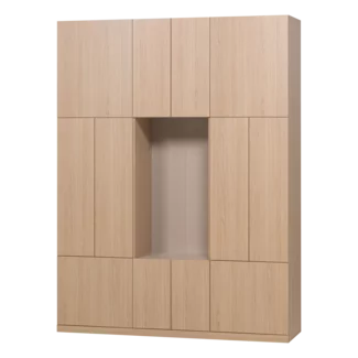 Woood Build Wandkast Combinatie 162 Cm Eiken Decor Naturel [FSC]