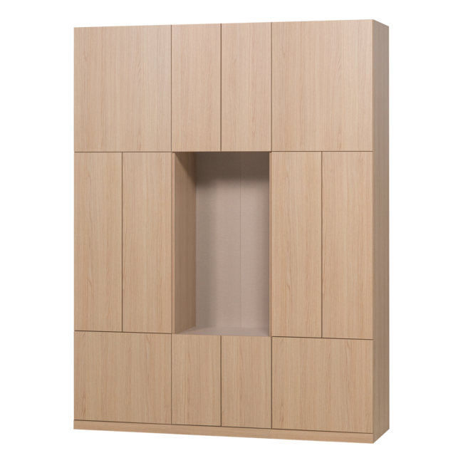 Woood Build Wandkast Combinatie 162 Cm Eiken Decor Naturel [FSC]