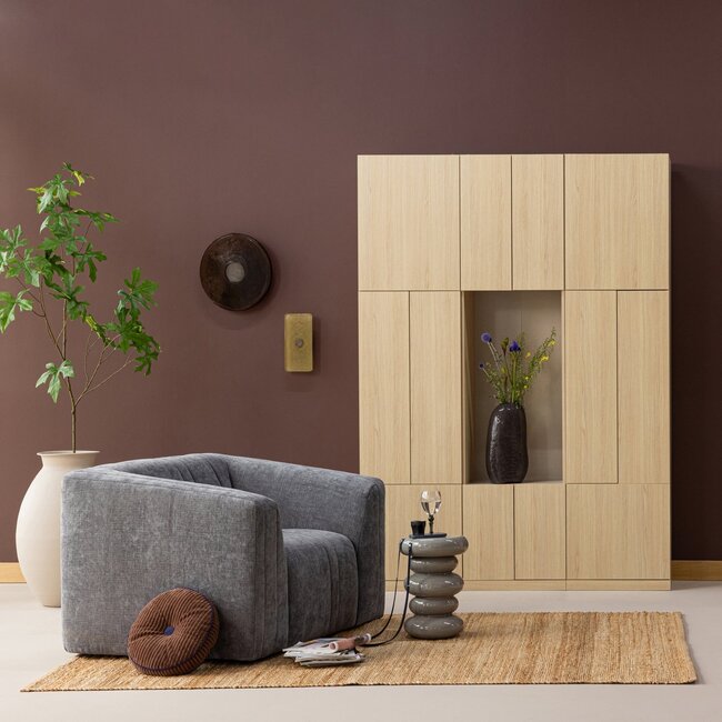Woood Build Wandkast Combinatie 162 Cm Eiken Decor Naturel [FSC]