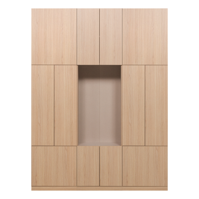 Woood Build Wandkast Combinatie 162 Cm Eiken Decor Naturel [FSC]
