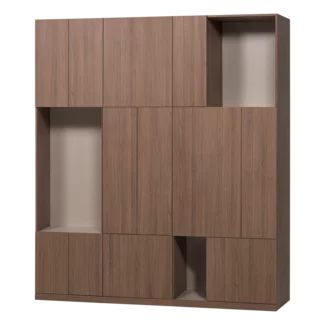 Woood Build Wandkast Combinatie 188 Cm Eiken Decor Bruin [FSC]