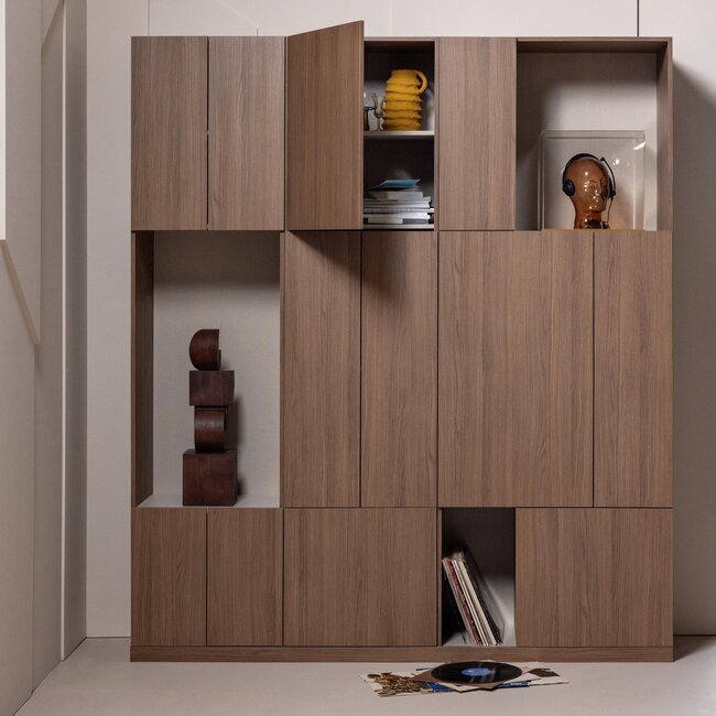 Woood Build Wandkast Combinatie 188 Cm Eiken Decor Bruin [FSC]