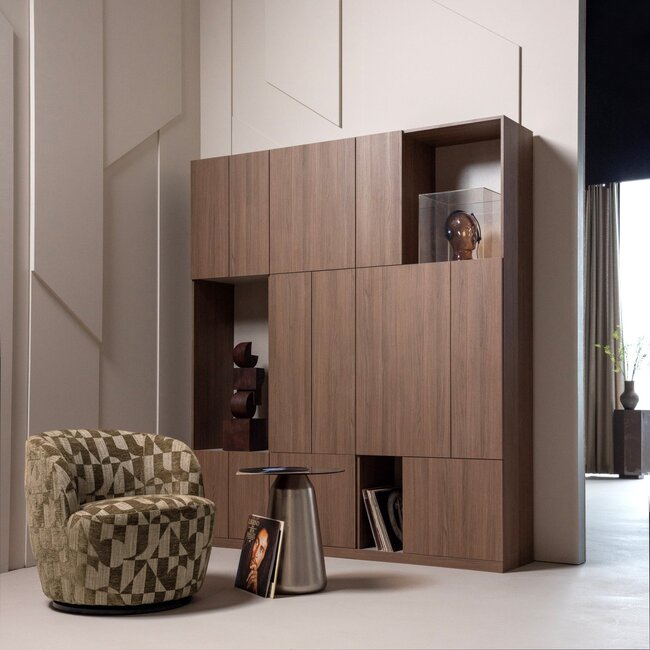 Woood Build Wandkast Combinatie 188 Cm Eiken Decor Bruin [FSC]