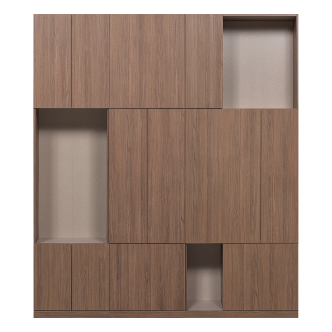 Woood Build Wandkast Combinatie 188 Cm Eiken Decor Bruin [FSC]