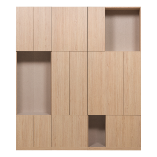 Woood Build Wandkast Combinatie 188 Cm Eiken Decor Naturel [FSC]
