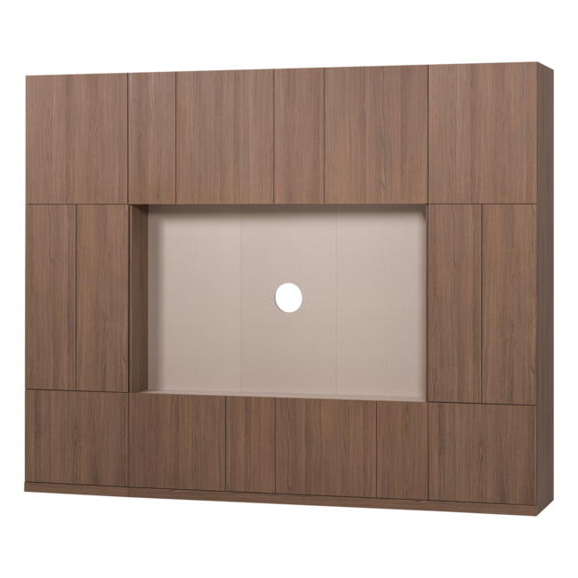 Woood Build Wandkast Combinatie 268 Cm Eiken Decor Bruin [FSC]